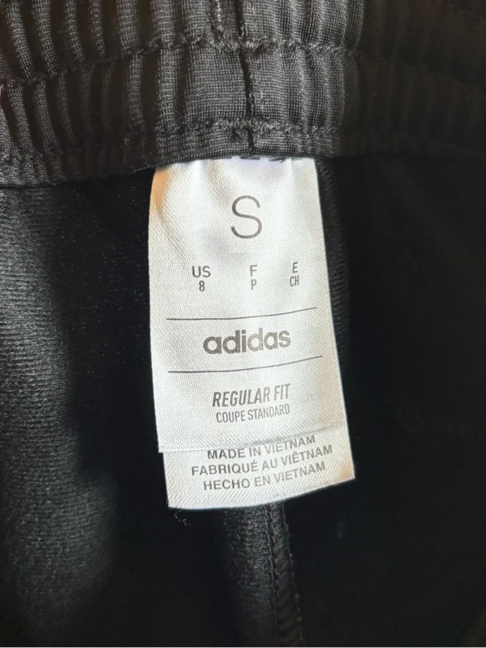 adidas Kids Black Track Pants with White Stripes